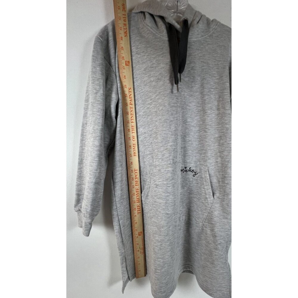 Disney Mickey Women’s Gray Hoodie Sweatshirt Dress Size Small (4/6) - Picture 5 of 15